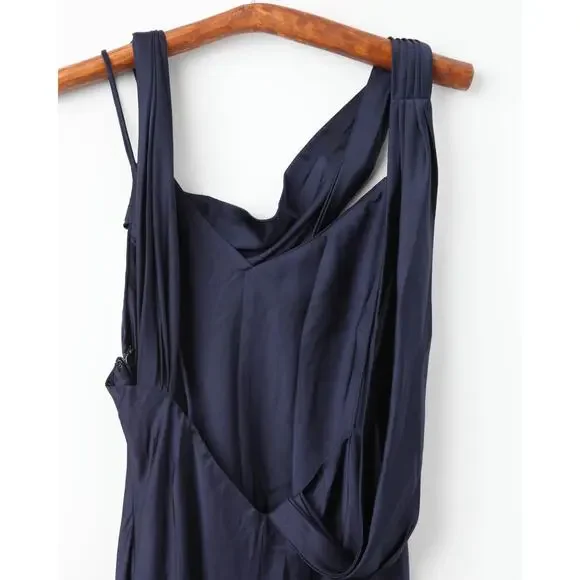 Fame & Partners Francois Blue Satin Gown